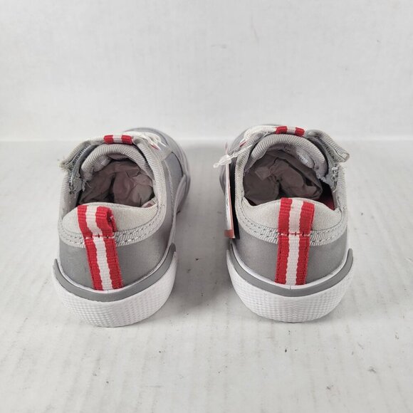 Sperry Kids Casual Everyday Grey Red Sole Canvas Slip On Shoes Size 5M - Picture 3 of 6